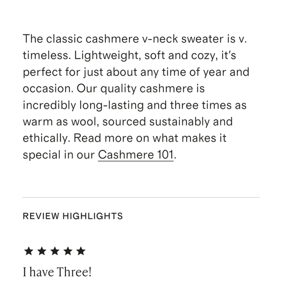 Quince Mongolian Cashmere V Neck Sweater black M/L - Picture 4 of 5